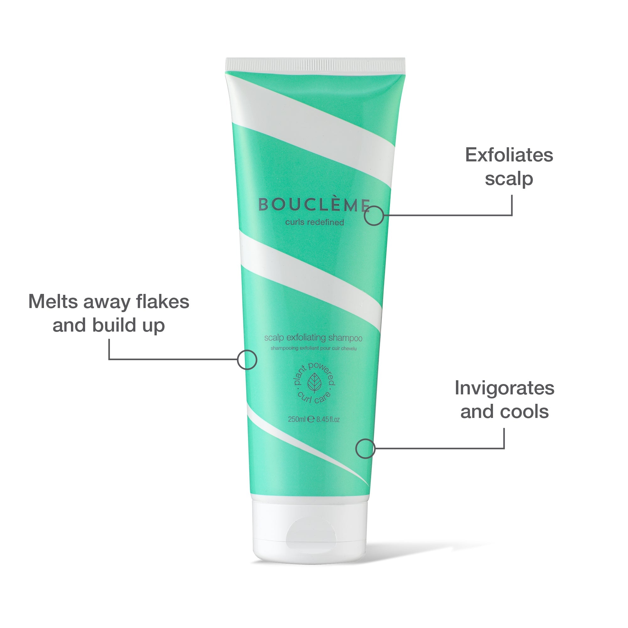 BOUCLÈME CURLS REDEFINED scalp exfoliating shampoo 250 ml