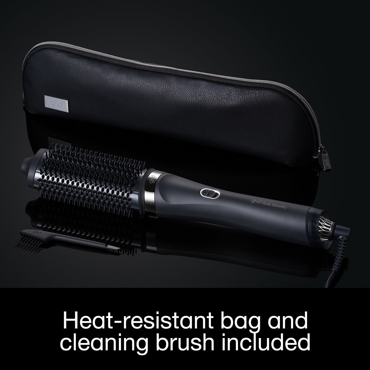 ghd duet blowdry 2 in 1 hairdryer brush #black 1 u