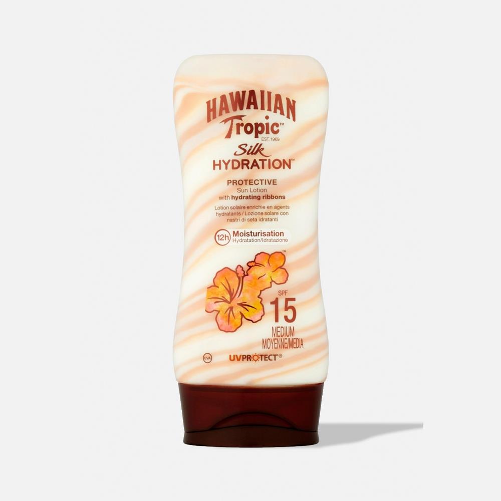 HAWAIIAN TROPIC SILK HYDRATION sun protection lotion SPF15 180 ml