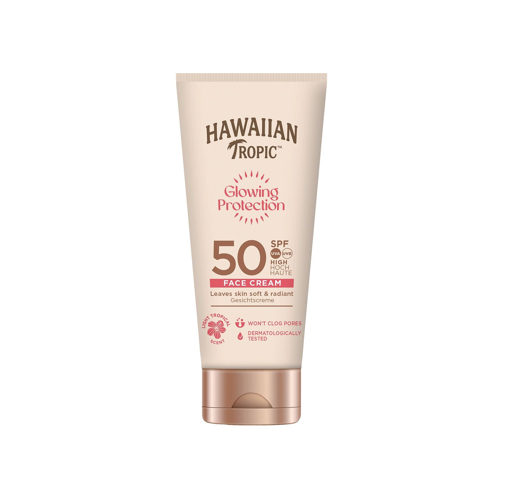 HAWAIIAN TROPIC GLOWING PROTECTION face cream SPF50 50 ml