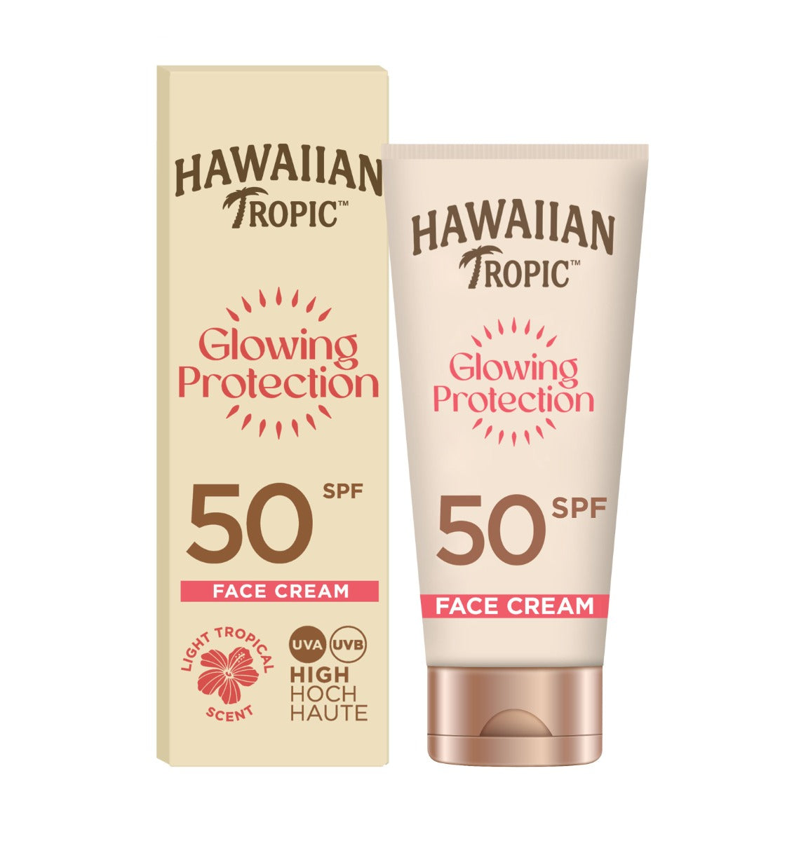HAWAIIAN TROPIC GLOWING PROTECTION face cream SPF50 50 ml