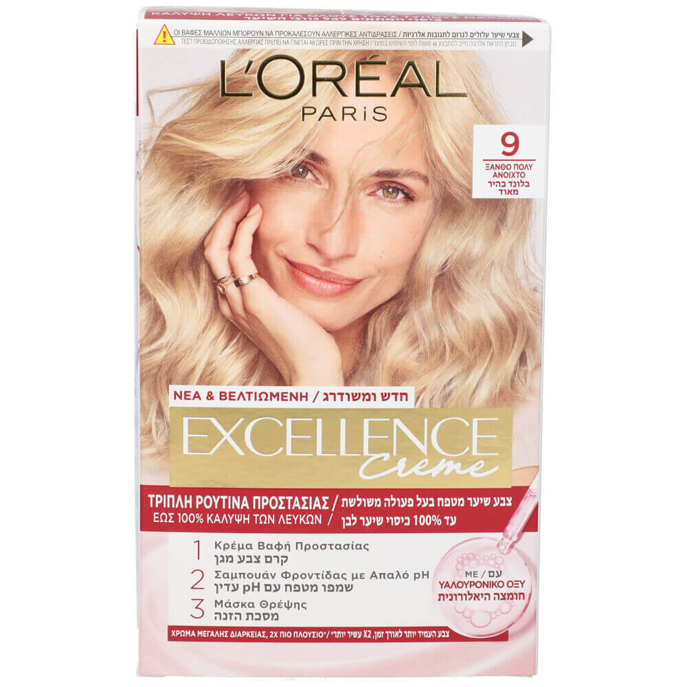 L'ORÉAL PARIS EXCELLENCE Creme dye #9-light light blonde 192 ml