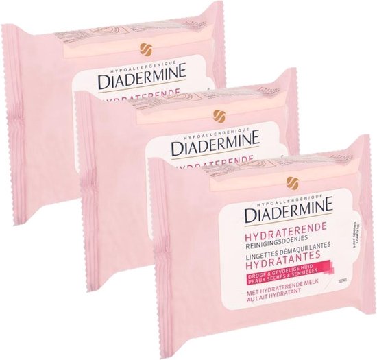 DIADERMINE MAKE-UP REMOVER WIPES moisturizing dry-sensitive skin 25 u