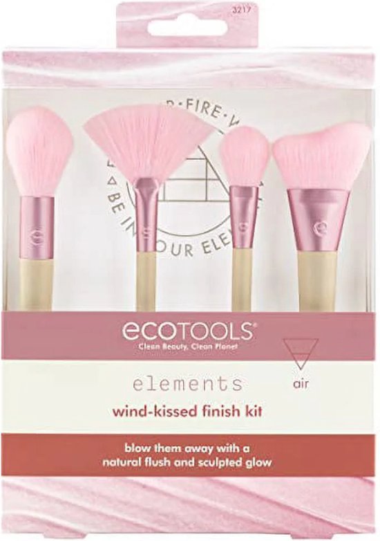 ECOTOOLS ELEMENTS AIR WIND-KISSED FINISH set 4 pz