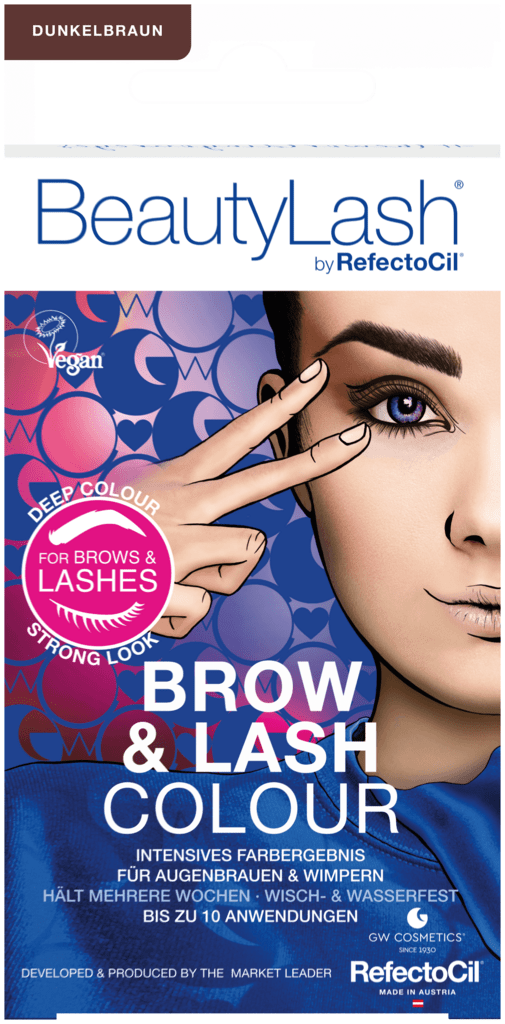 REFECTOCIL BEAUTYLASH BROW &amp; LASH COLOUR eyebrow and eyelash tint kit #Dark Brown 1 unit