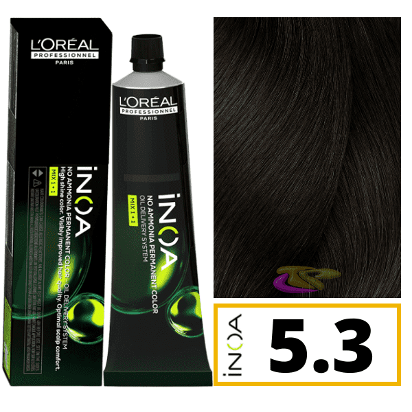 L'ORÉAL PROFESSIONNEL PARIS INOA no ammonia permanent color #5.3 60 gr