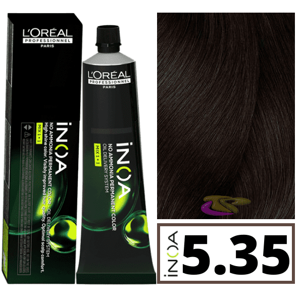 L'ORÉAL PROFESSIONNEL PARIS INOA no ammonia permanent color #5.35 60 gr