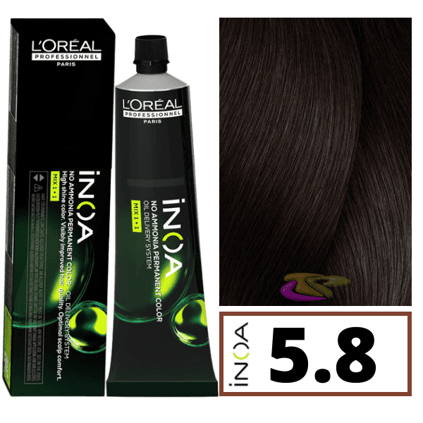 L'ORÉAL PROFESSIONNEL PARIS INOA no ammonia permanent color #5.8 60 gr