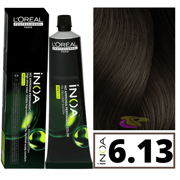 L'ORÉAL PROFESSIONNEL PARIS INOA no ammonia permanent color #6.13 60 gr