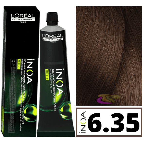 L'ORÉAL PROFESSIONNEL PARIS INOA no ammonia permanent color #6.35 60 gr