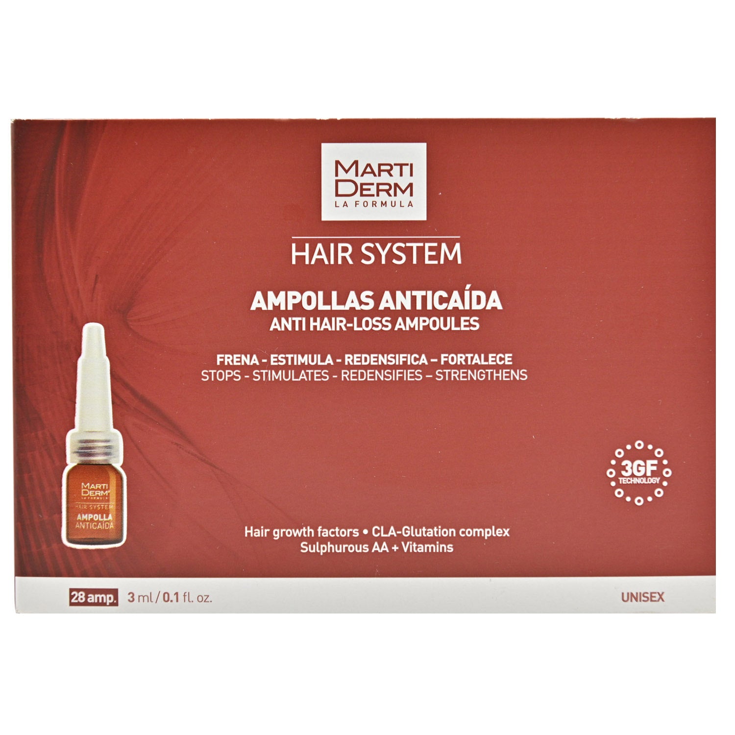 MARTIDERM HAIR SYSTEM anti-hair loss ampoules 28 x 3 ml