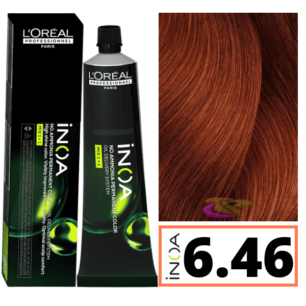 L'ORÉAL PROFESSIONNEL PARIS INOA no ammonia permanent color #6.46 60 gr