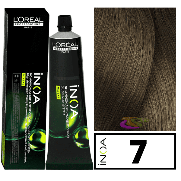L'ORÉAL PROFESSIONNEL PARIS INOA coloration d'oxydation sans ammonia #7 60 gr