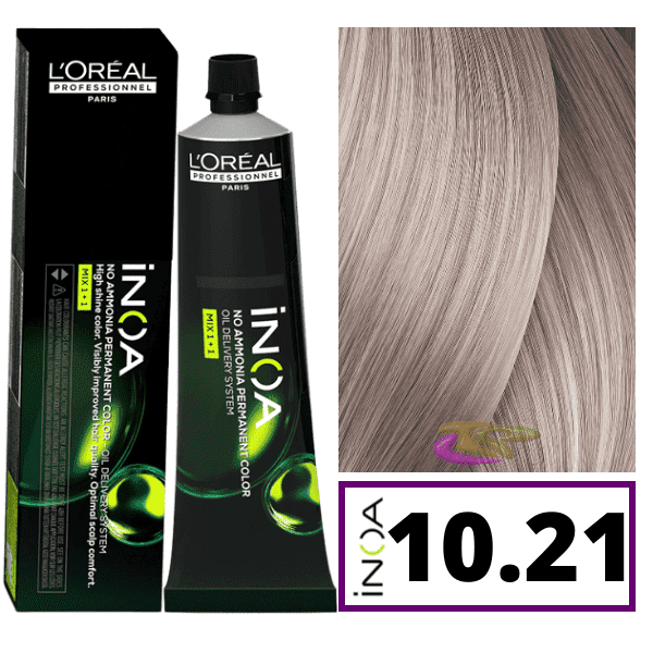 L'ORÉAL PROFESSIONNEL PARIS INOA no ammonia permanent color #10.21 60 gr