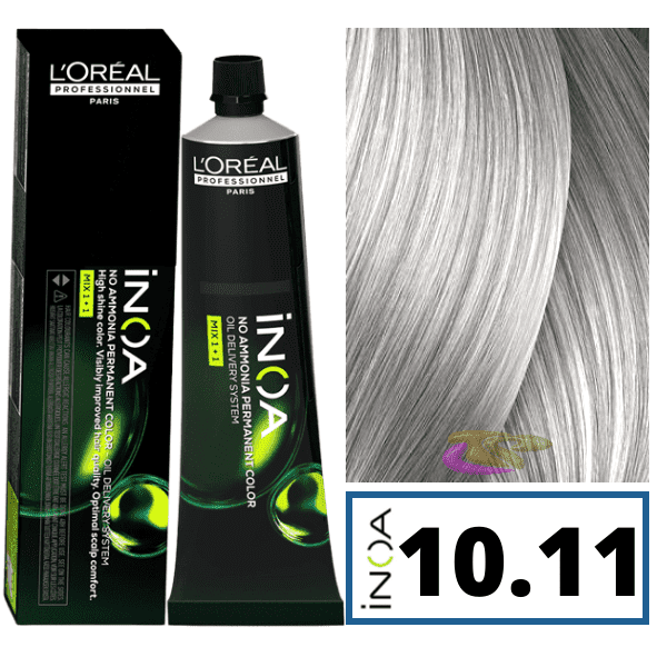 L'ORÉAL PROFESSIONNEL PARIS INOA no ammonia permanent color #10.11 60 gr