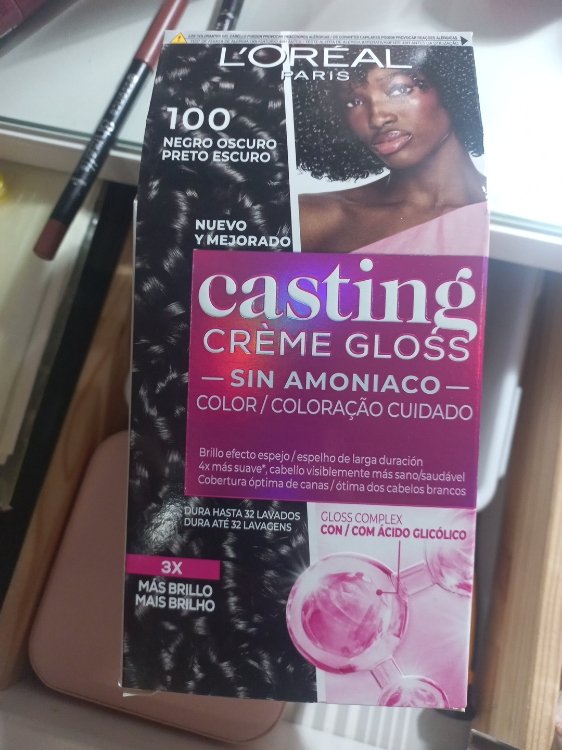 L'ORÉAL PARIS CASTING CREME GLOSS #100 - dark black 180 ml