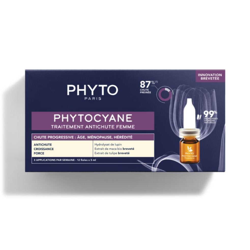 PHYTOCYANE progressive hair loss treatment for women 12 x 5 ml