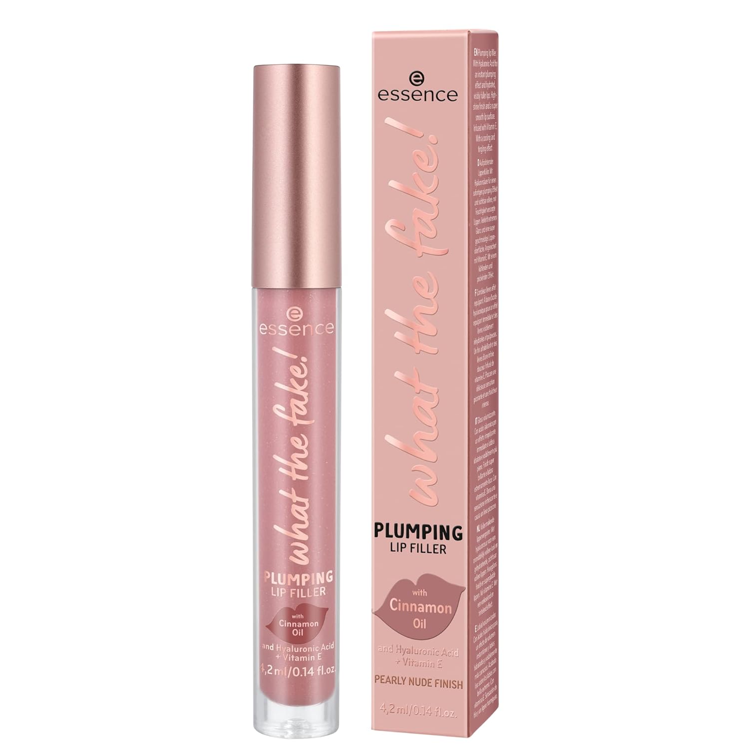 ESSENCE WHAT THE FAKE! Volumizing Lip Gloss #100-Sheer Genius 4 ml