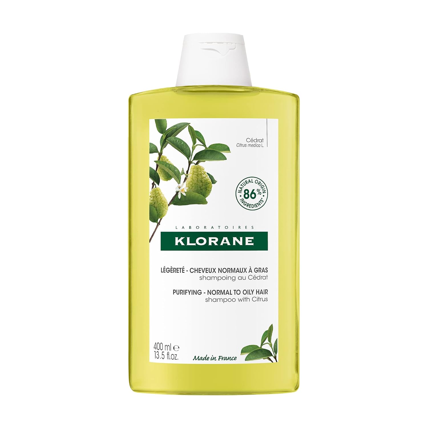 KLORANE A LA CIDRA light shampoo for normal/oily hair 400 ml