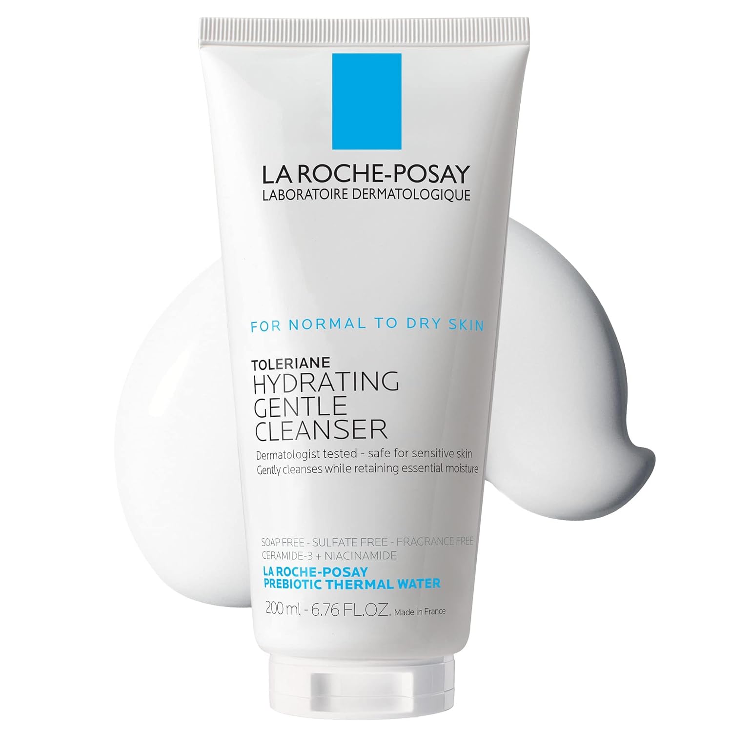 LA ROCHE POSAY TOLERIANE facial cleansing cream for very sensitive and dry skin, non-irritating, 400 ml