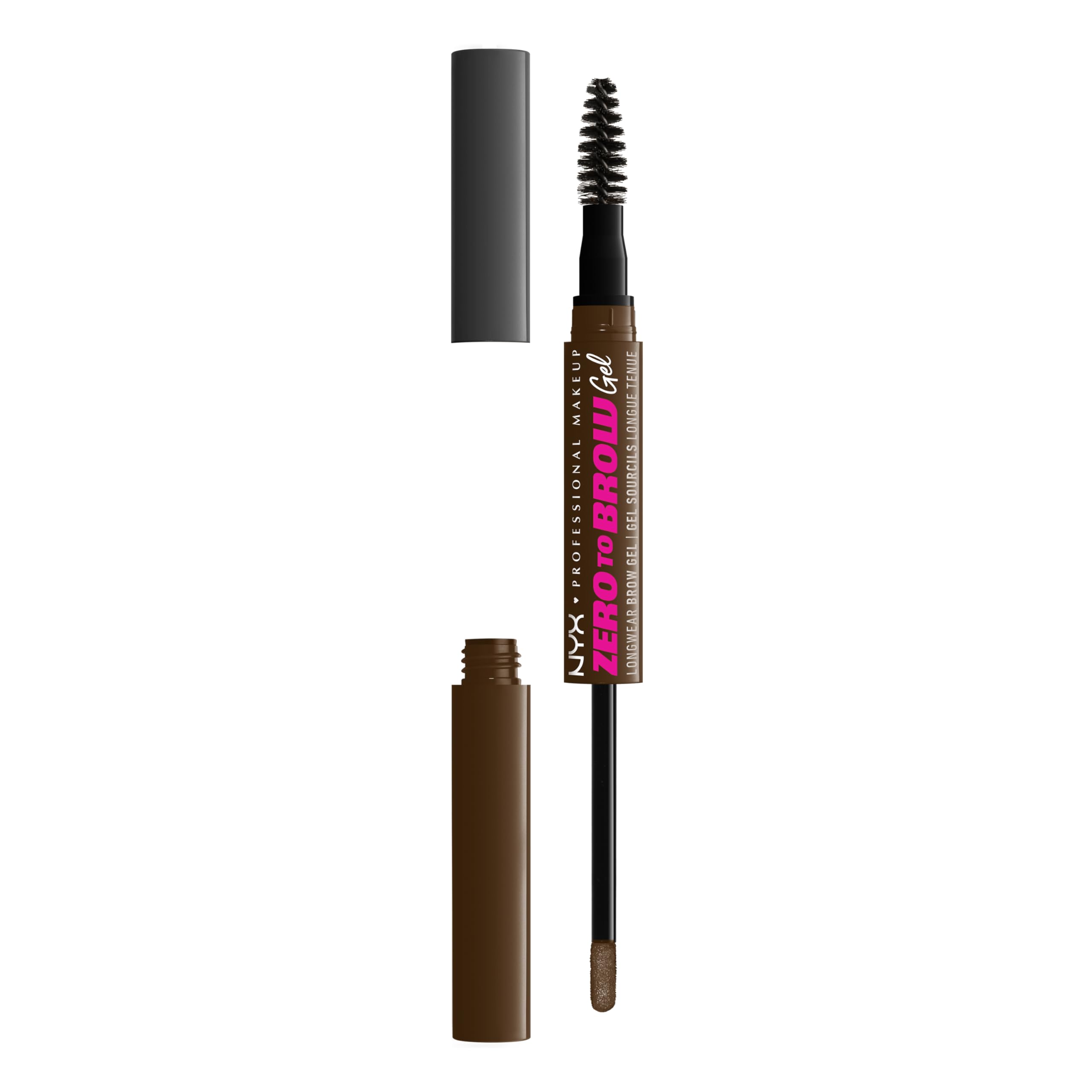 NYX PROFESSIONAL MAKE UP ZERO TO BROW gel #08-black 2 ml