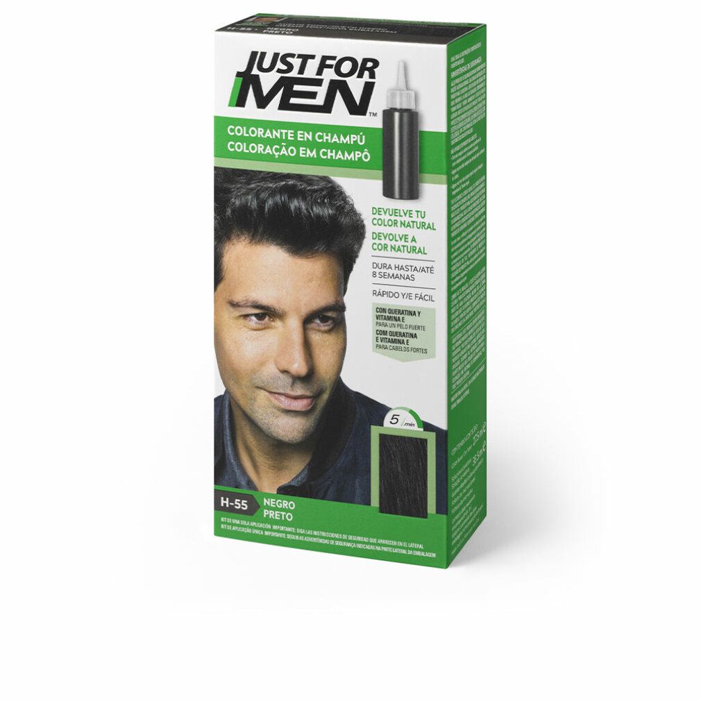JUST FOR MEN Shampoo Hair Color #Black 30ml