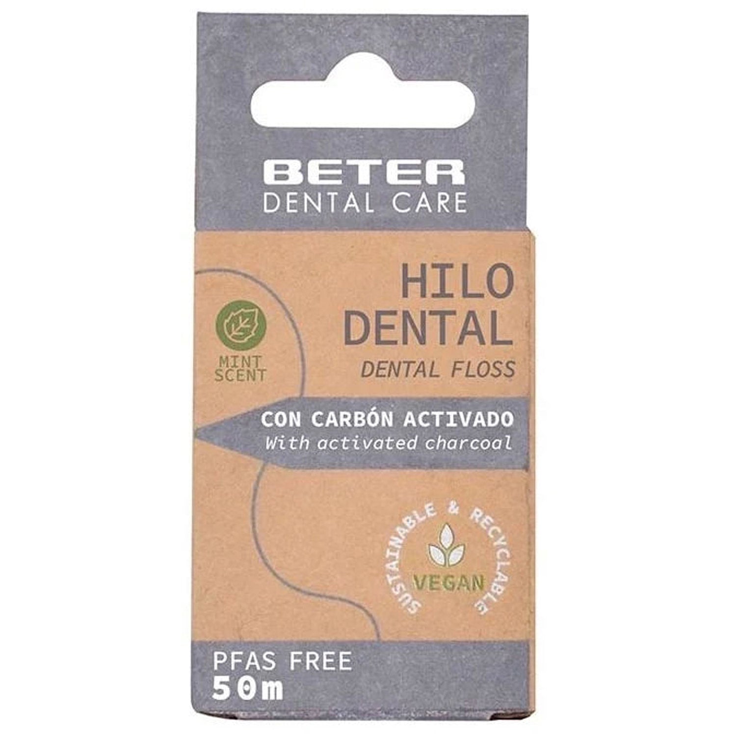 BETER DENTAL FLOSS activated carbon 50 m 1 unit