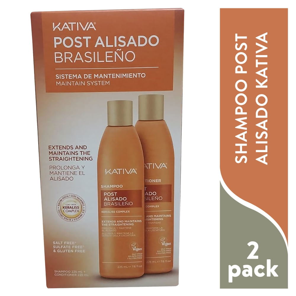 KATIVA PROFESIONAL POST ALISADO BRASILEÑO LOTE 2 pz