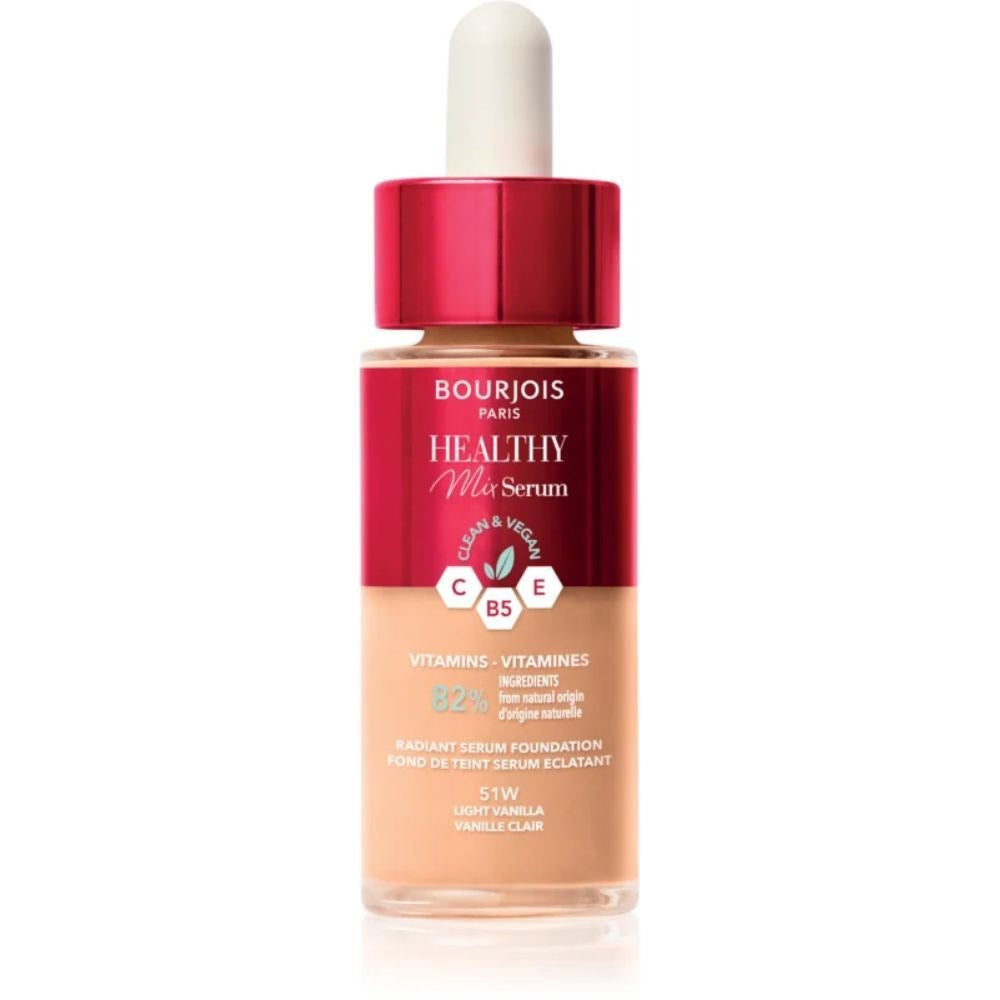 BOURJOIS HEALTHY MIX serum foundation makeup base #51W-light vanilla 30 ml