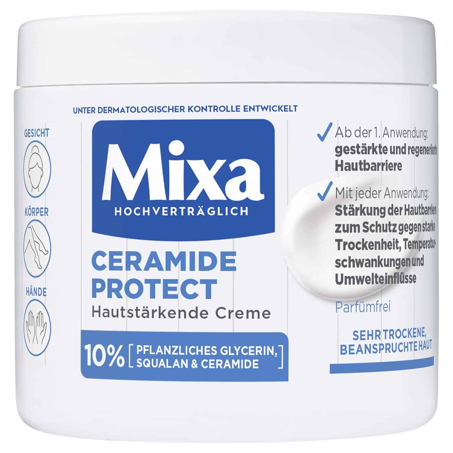 MIXA CERAMIDE PROTECT strengthening cream for very dry skin 400 ml