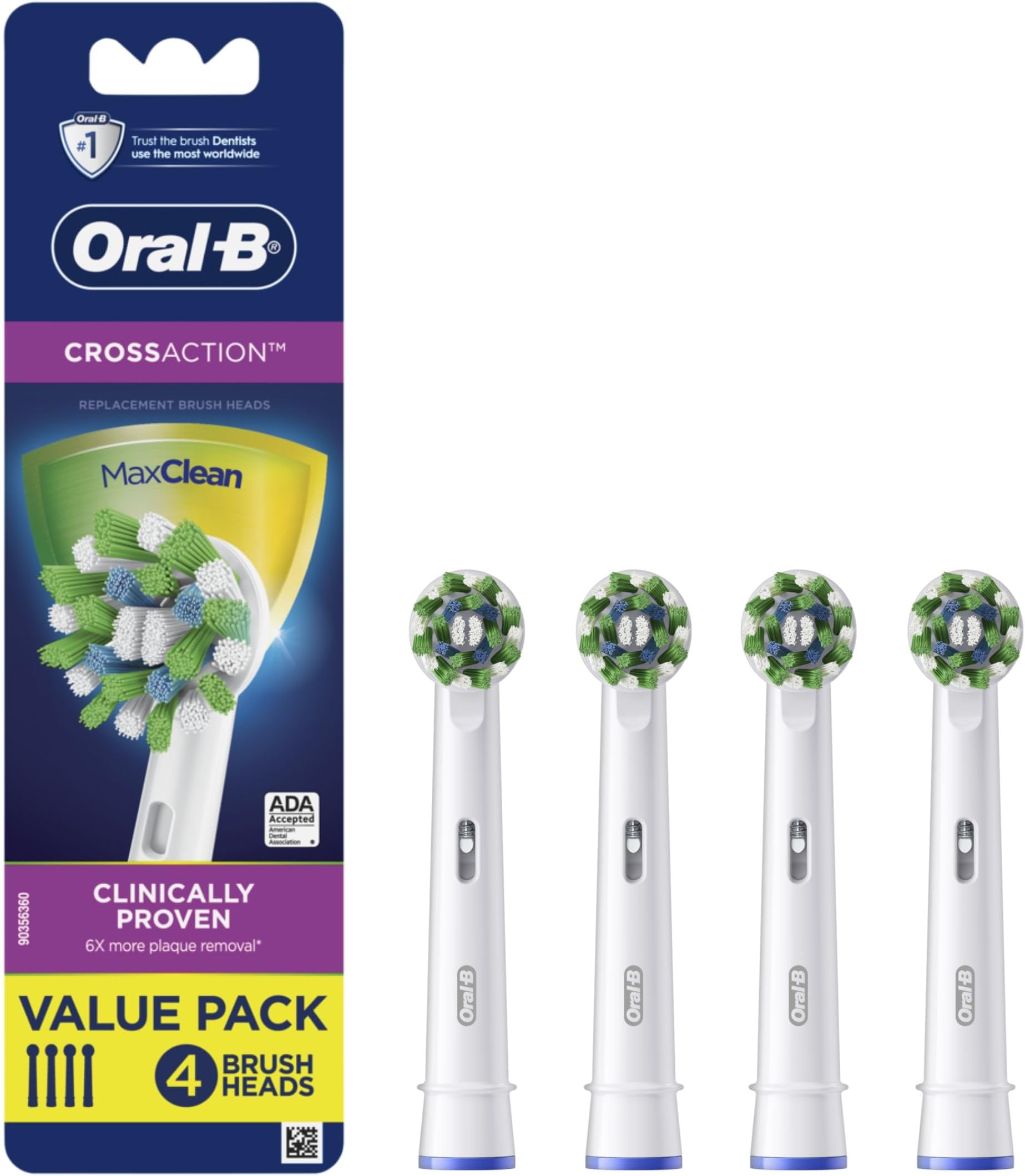 ORAL-B PRO CROSS ACTION heads #black 4 pcs