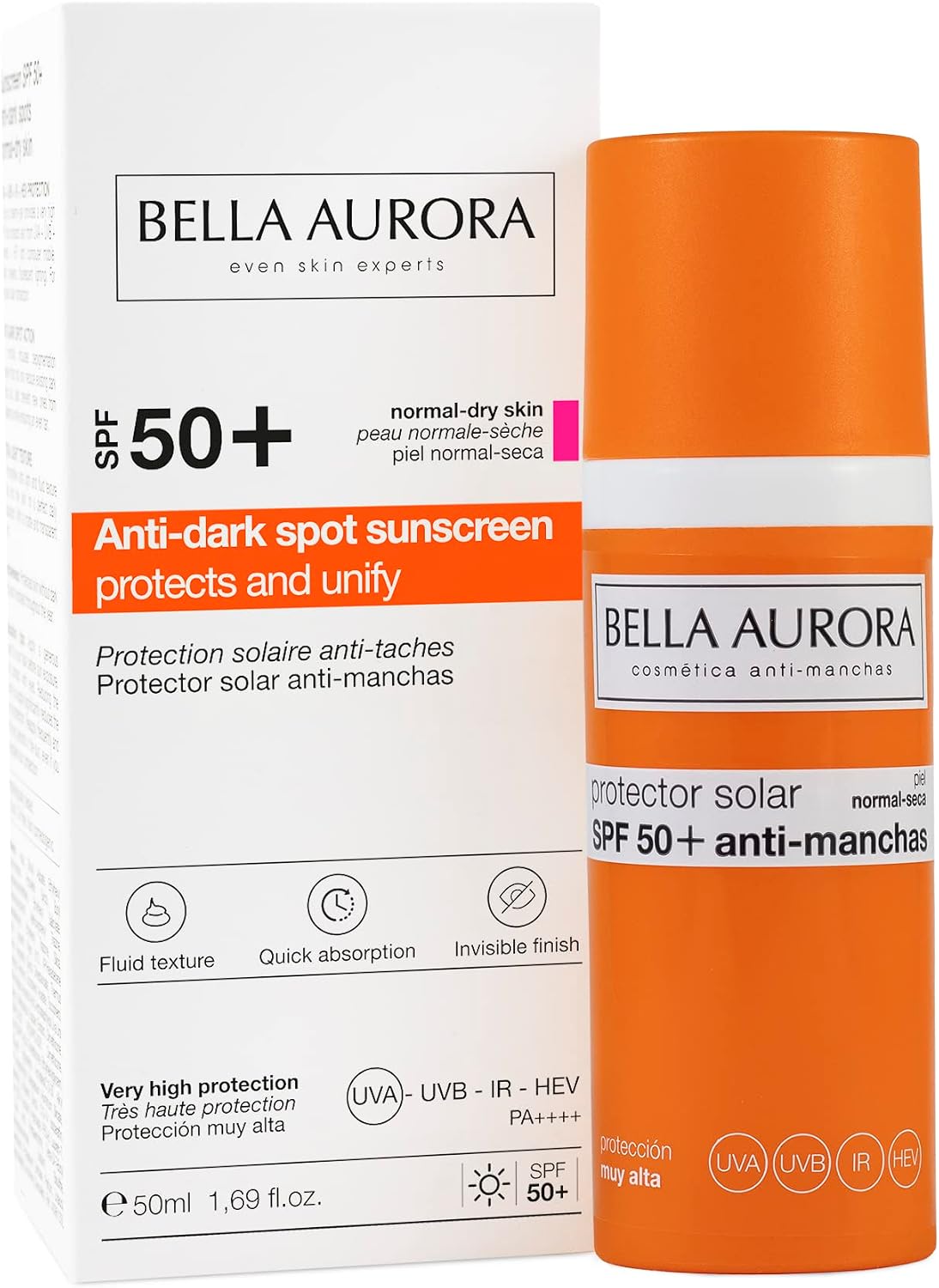 BELLA AURORA SOLAR gel anti-dark spots mixed/oily SPF50 50 ml