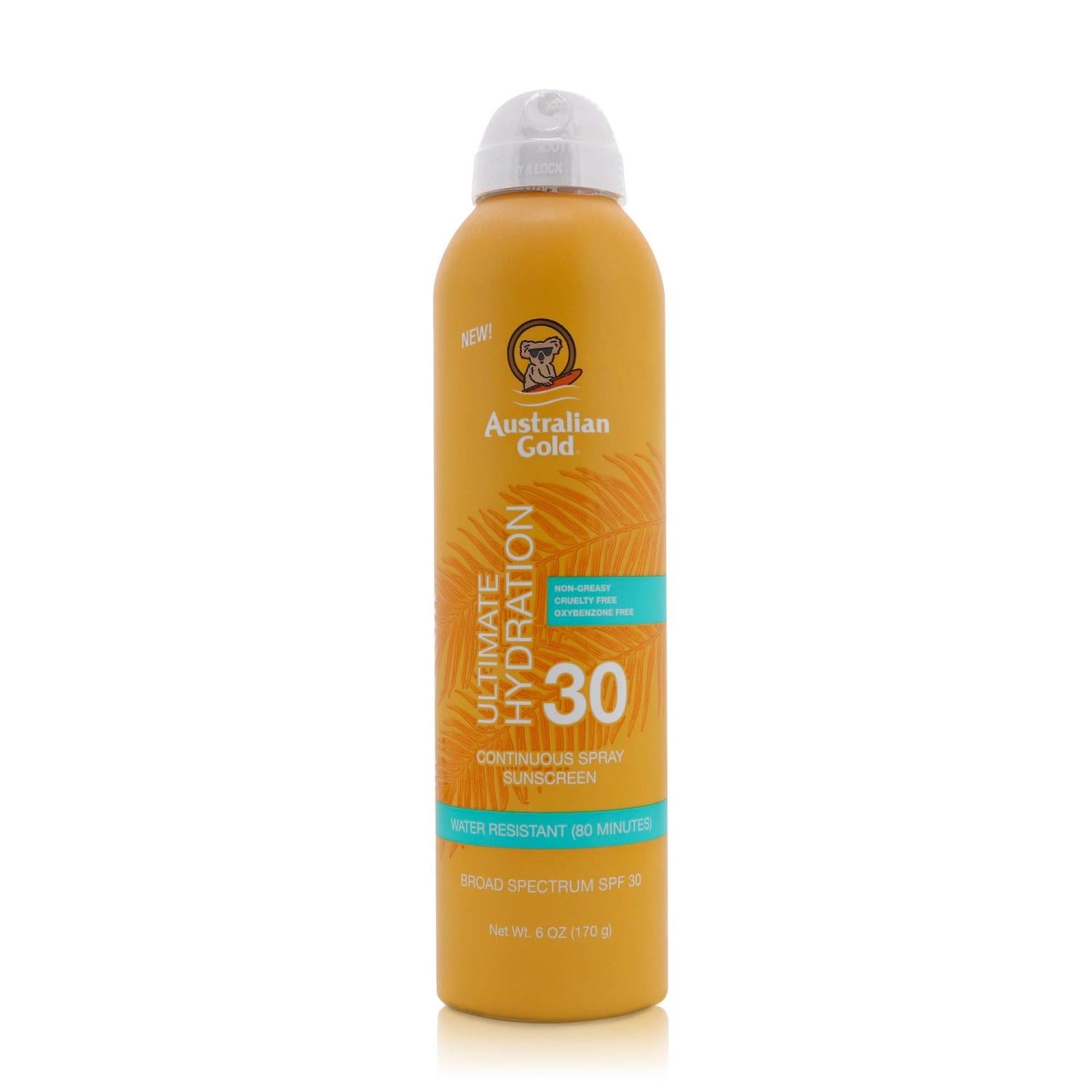 AUSTRALIAN GOLD INSTANT BRONZER SPF30 water resistant spray 177 ml