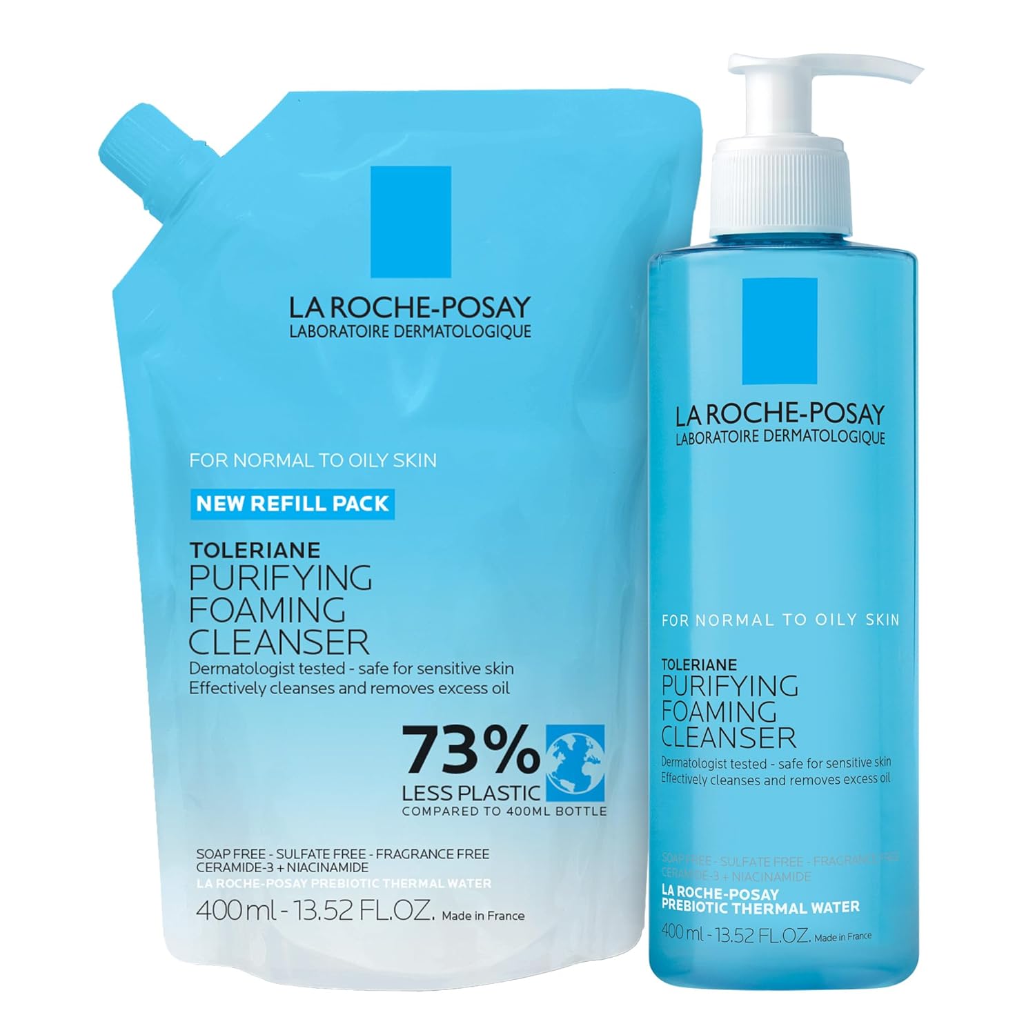 LA ROCHE POSAY TOLERIANE double cleansing foaming gel 400 ml