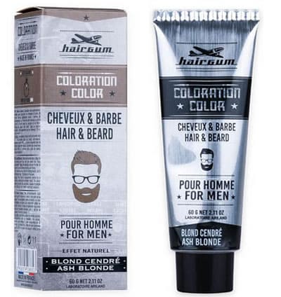 HAIRGUM COLORATION beard and hair dye #6.1-Ash Blonde 60 gr