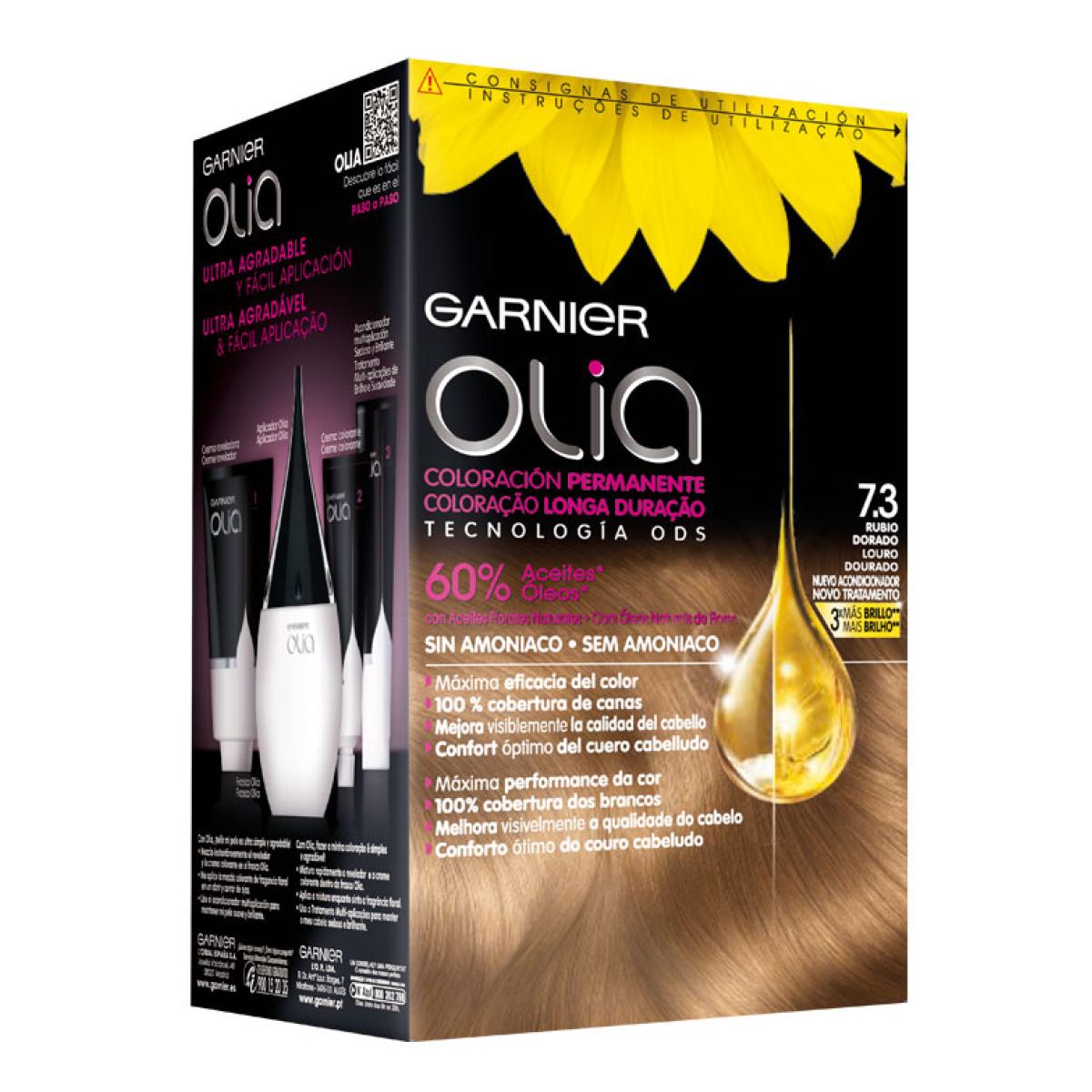 GARNIER OLIA coloración permanente #7,3-golden dark blonde 1 u