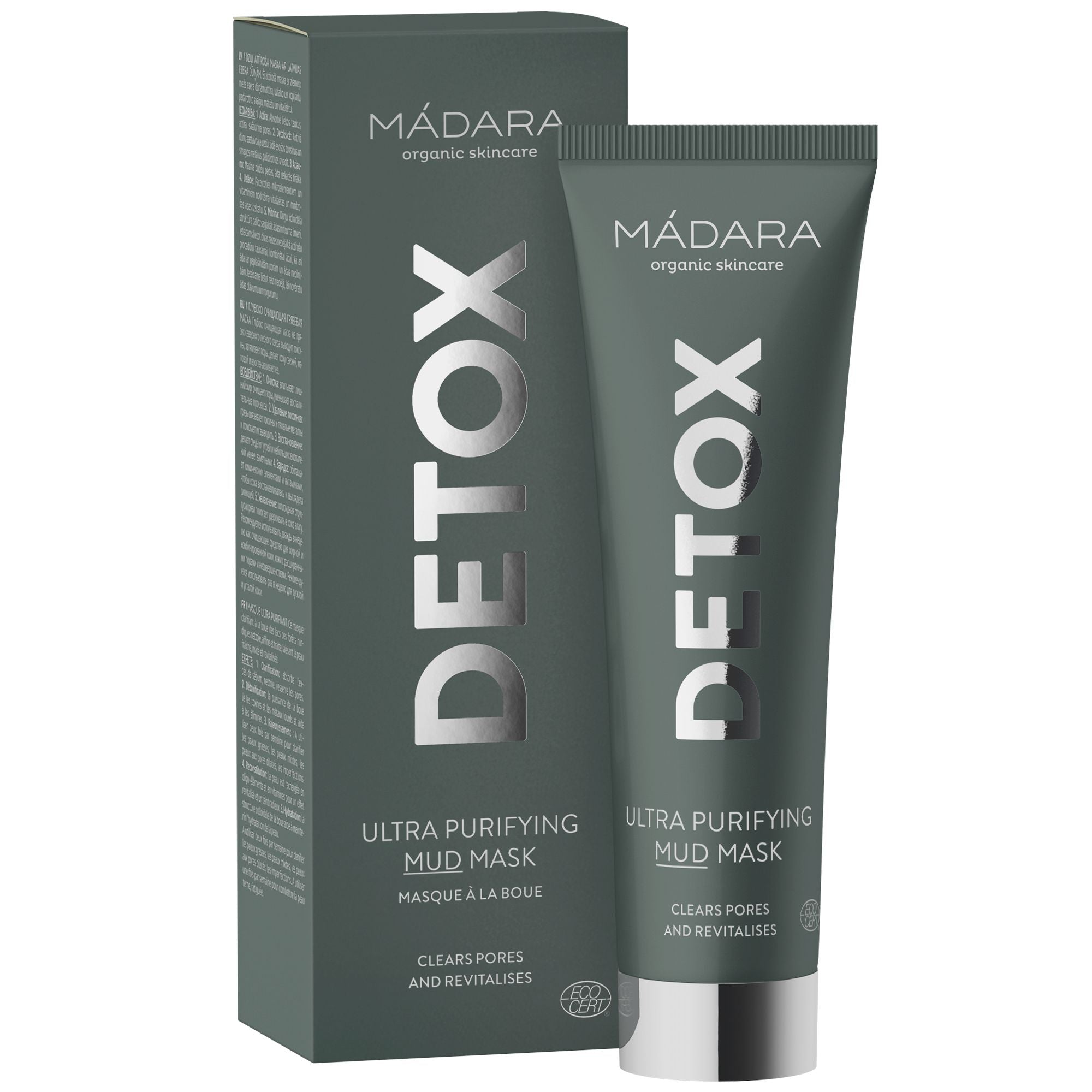 MÁDARA ORGANIC SKINCARE DETOX ultra purifying mud mask 60 ml