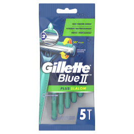 GILLETTE BLUE II PLUS SLALOM disposable razor blades 5 units