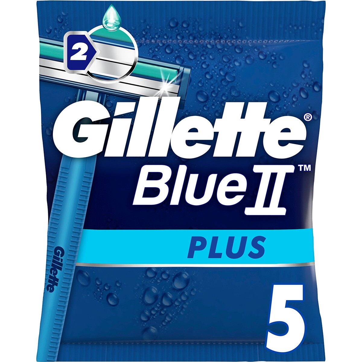 GILLETTE BLUE II PLUS disposable razor blades 5 units