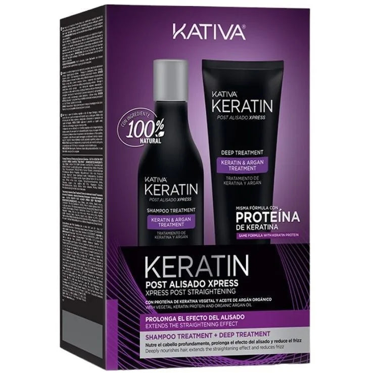 KATIVA KERATIN EXPRESS POST BRAZILIAN STRAIGHTENING SET 2 pcs
