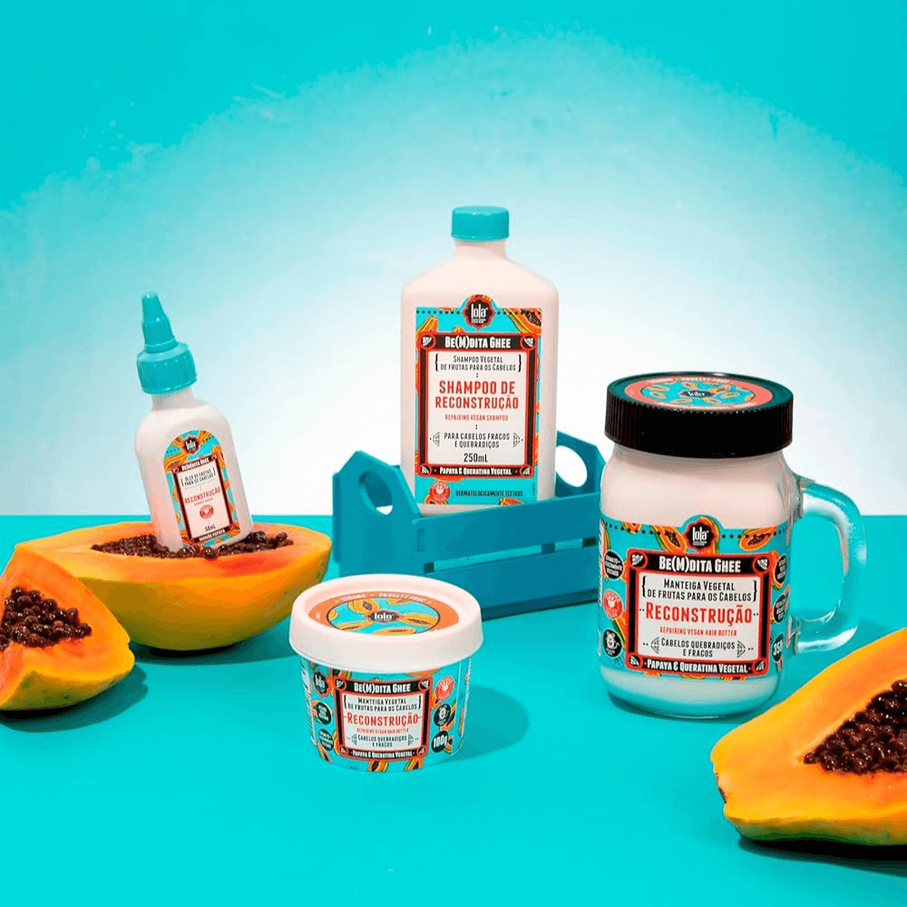 LOLA COSMETICS BE(M)DITA GHEE reconstructive mask papaya and vegetable keratin 350 gr