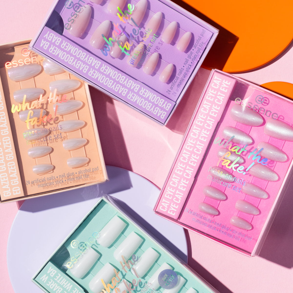 ESSENCE WHAT THE FAKE! Fake Nails Set #03 - Babyboomer 6 pcs