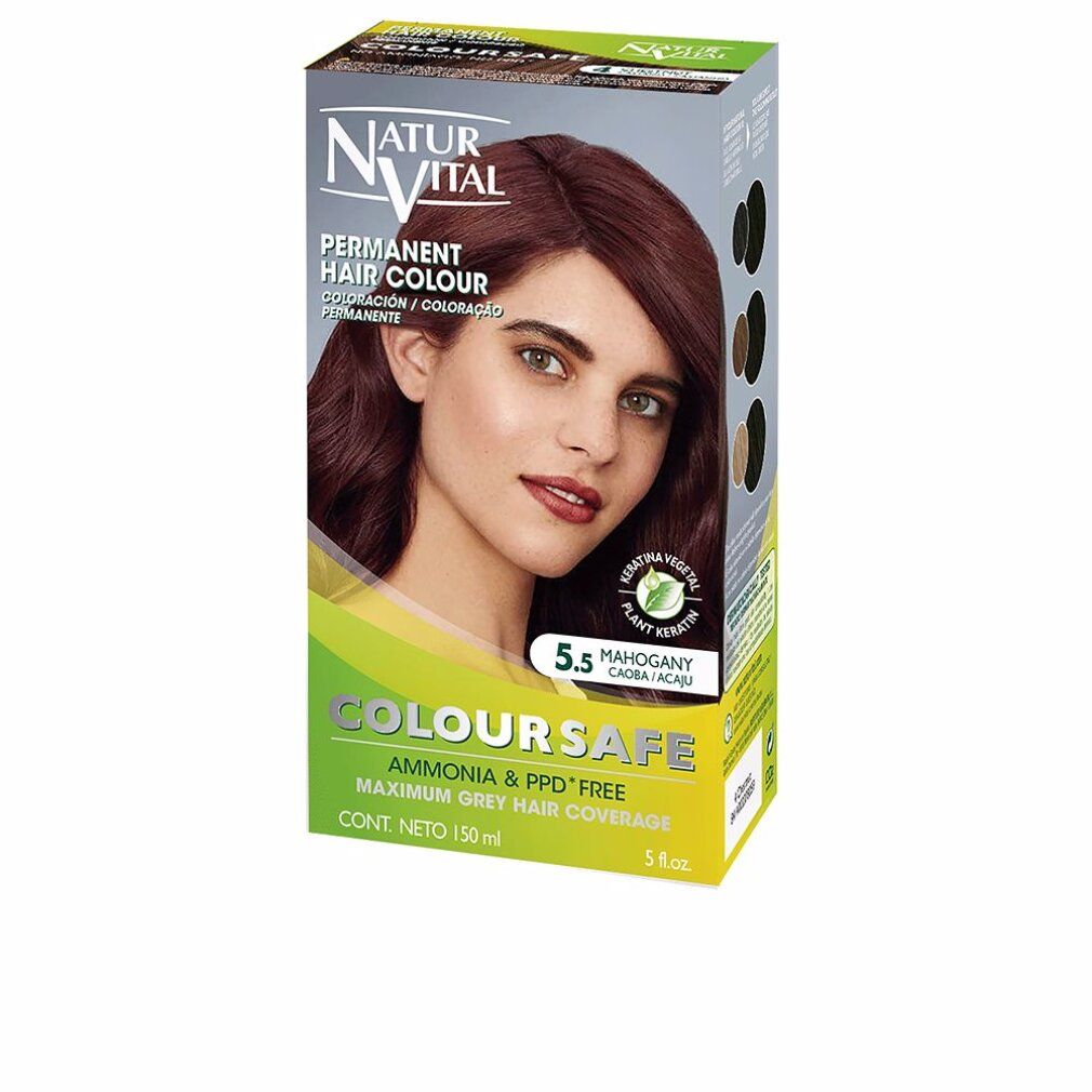 NATUR VITAL COLOURSAFE tinte permanente #5.5-caoba