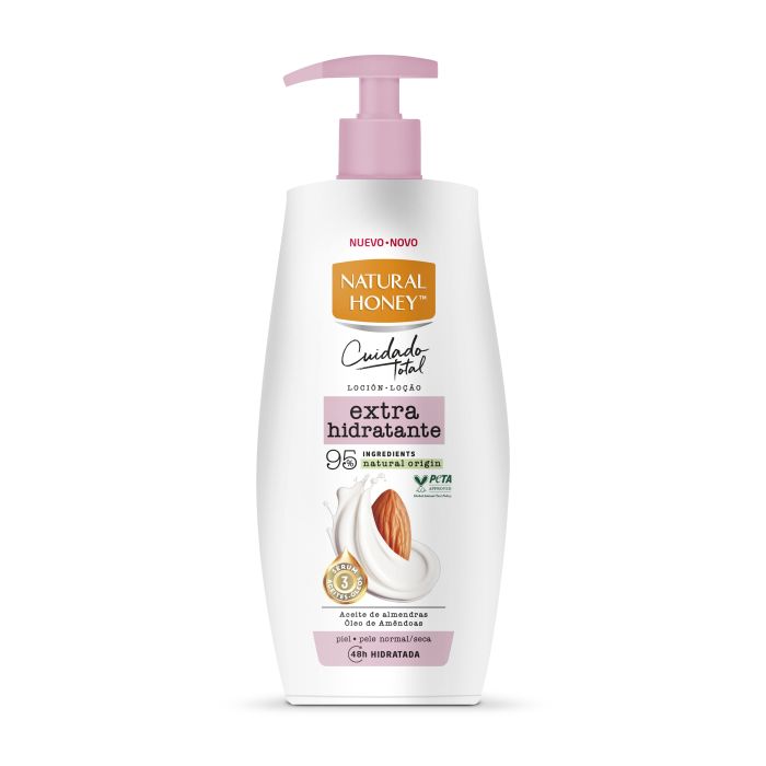 NATURAL HONEY SWEET ALMOND OIL moisturizing lotion dispenser 600 ml