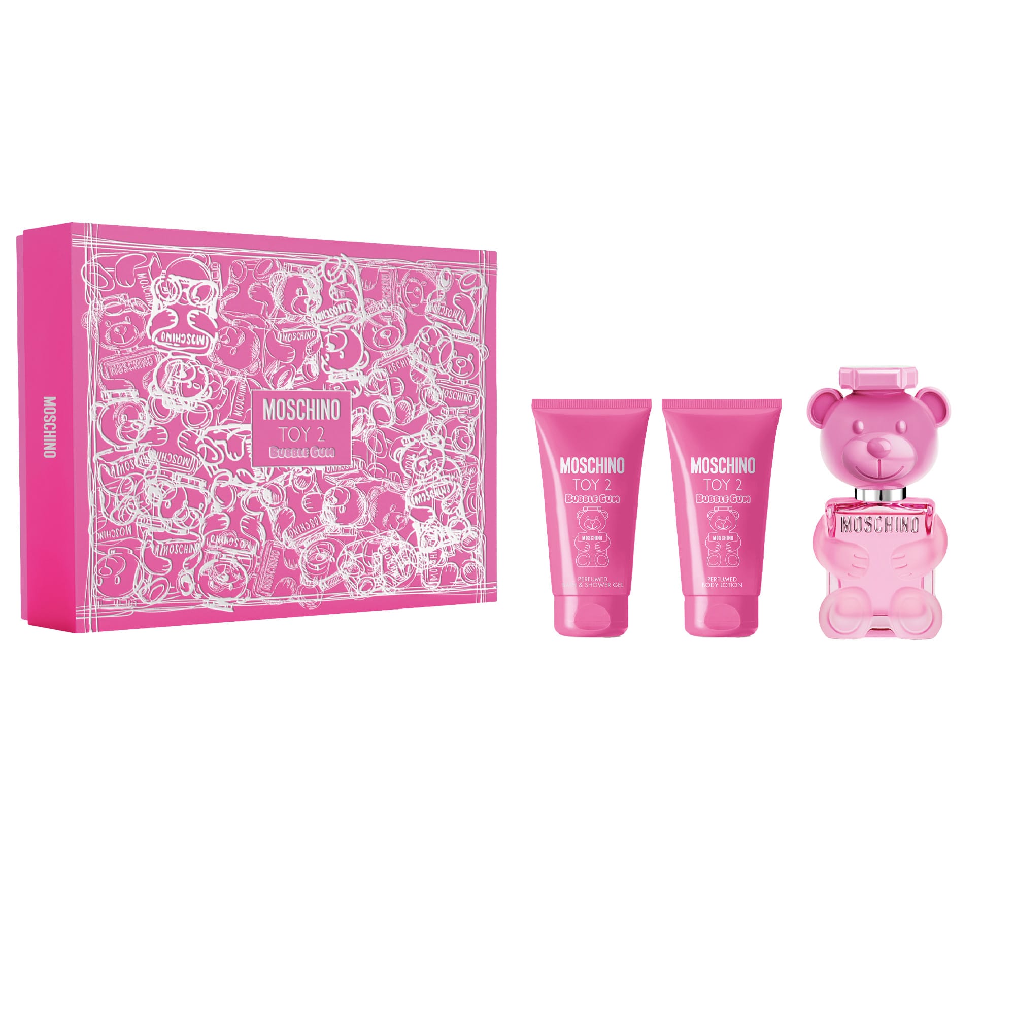 MOSCHINO TOY 2 BUBBLE GUM CASE 3 pcs