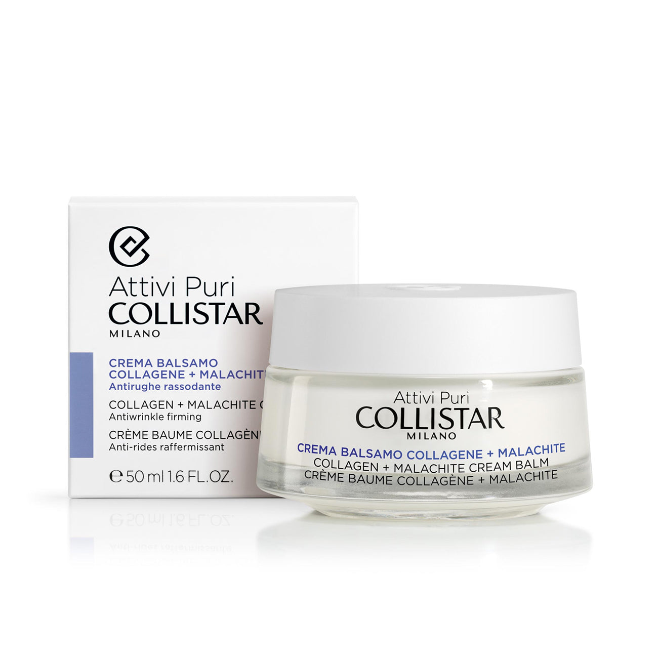 COLLISTAR ATTIVI PURI crema bálsamo colágeno + malaquita 50 ml
