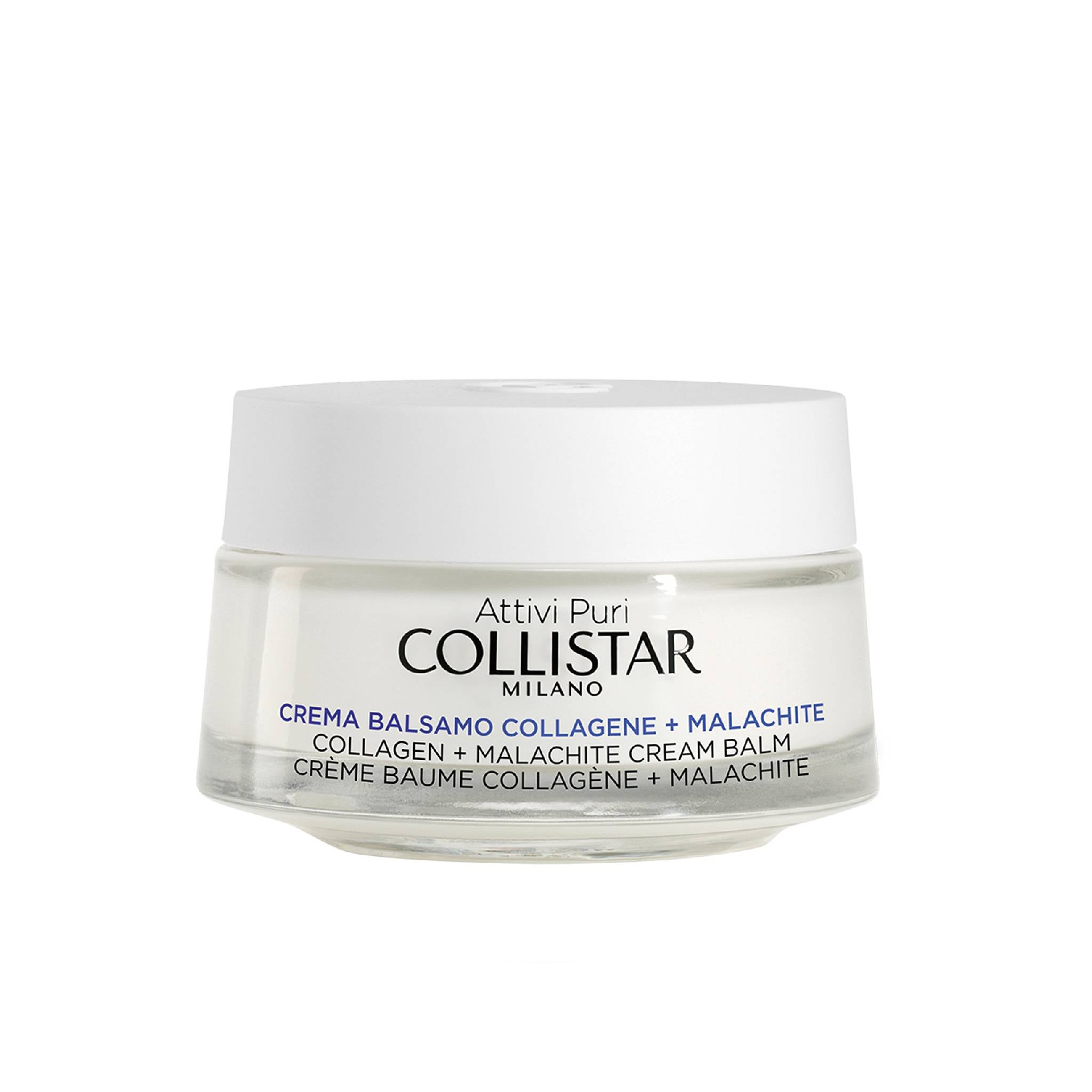 COLLISTAR ATTIVI PURI crema bálsamo colágeno + malaquita 50 ml