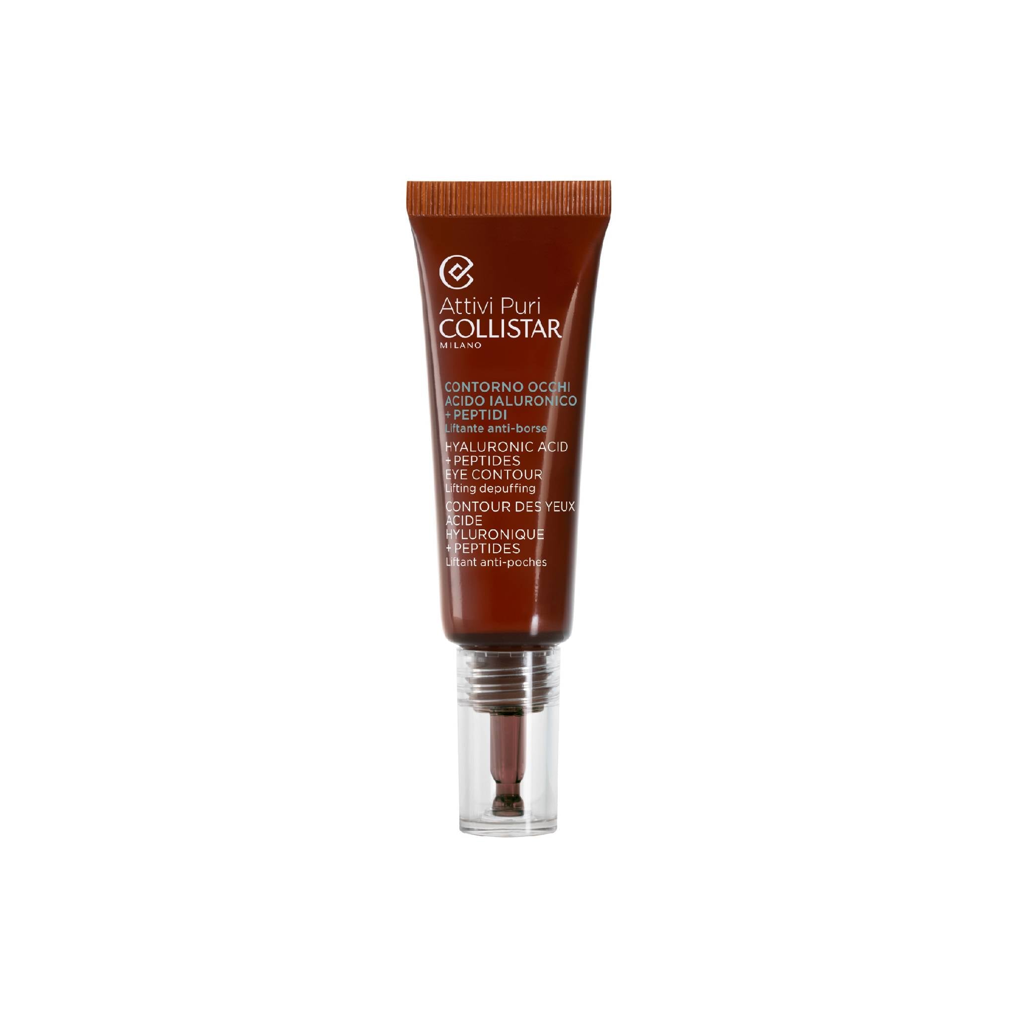 COLLISTAR ATTIVI PURI contorno de ojos ácido hialurónico + péptidos 15 ml