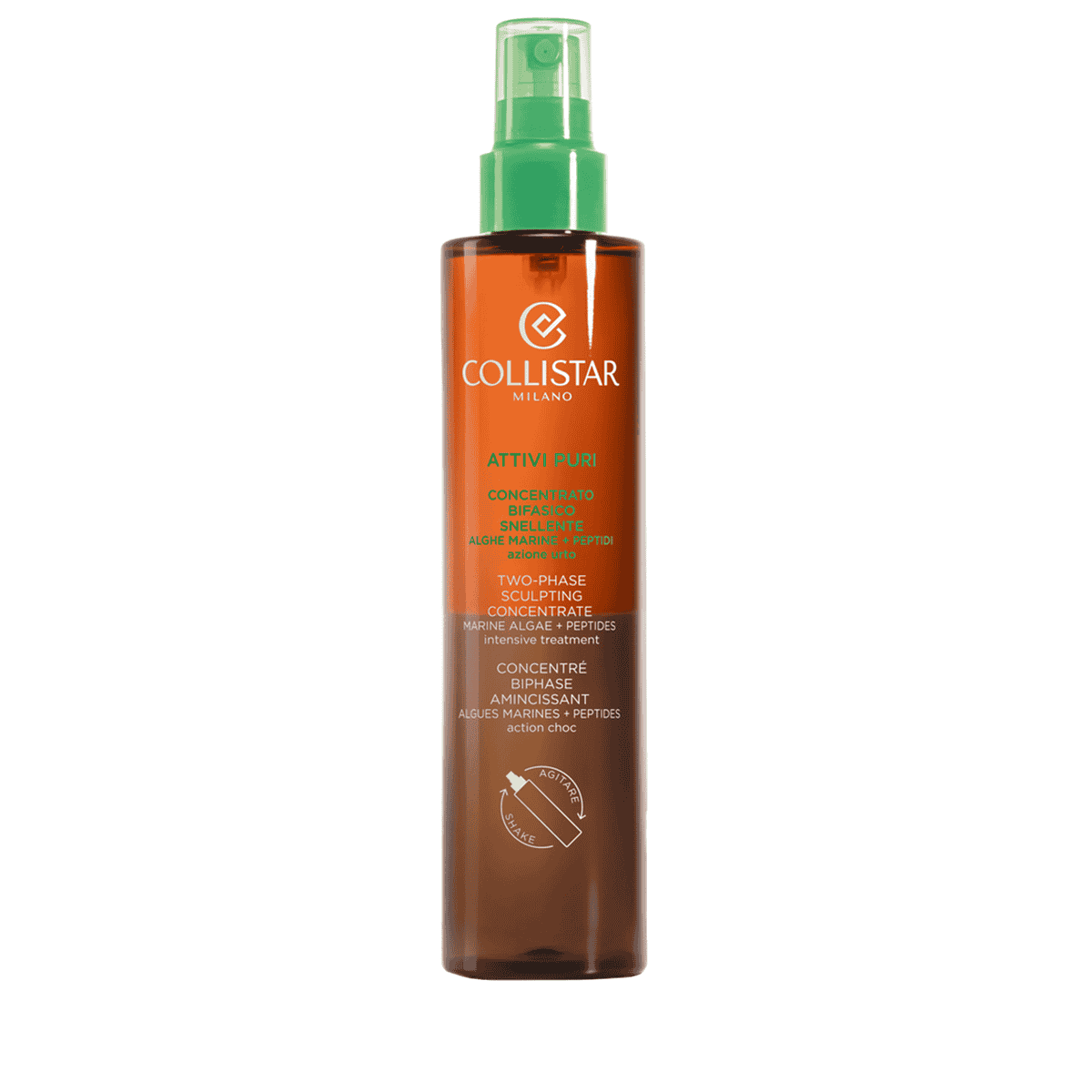COLLISTAR ATTIVI PURI concentrado bifásico reductor algas marinas + péptidos 200 ml