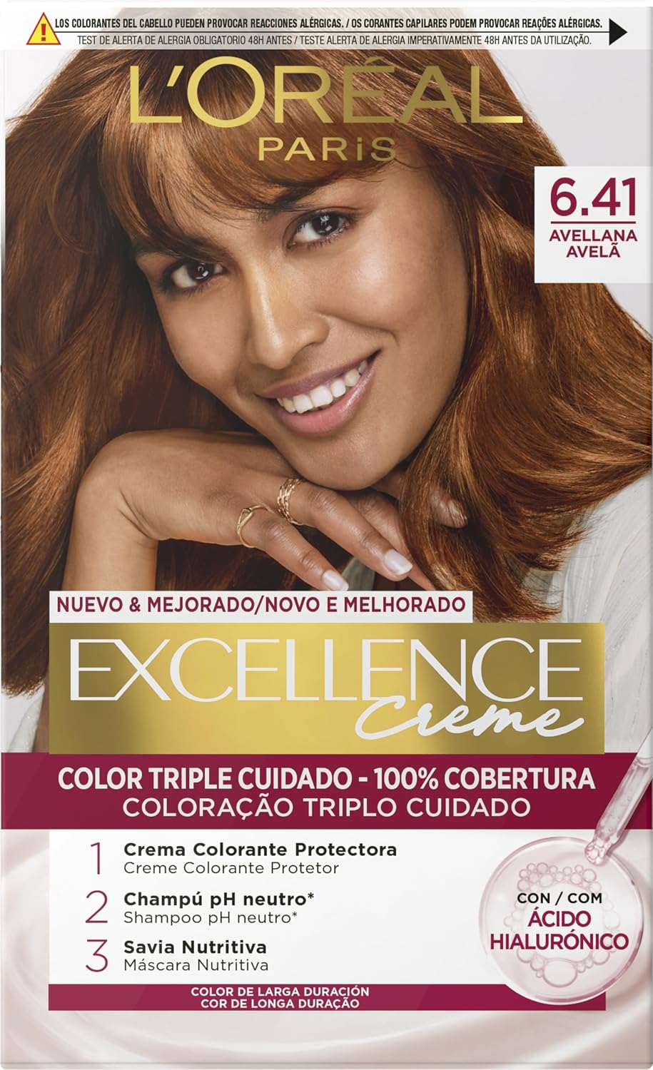 L'ORÉAL PARIS EXCELLENCE Creme dye #6.41-hazelnut 192 ml
